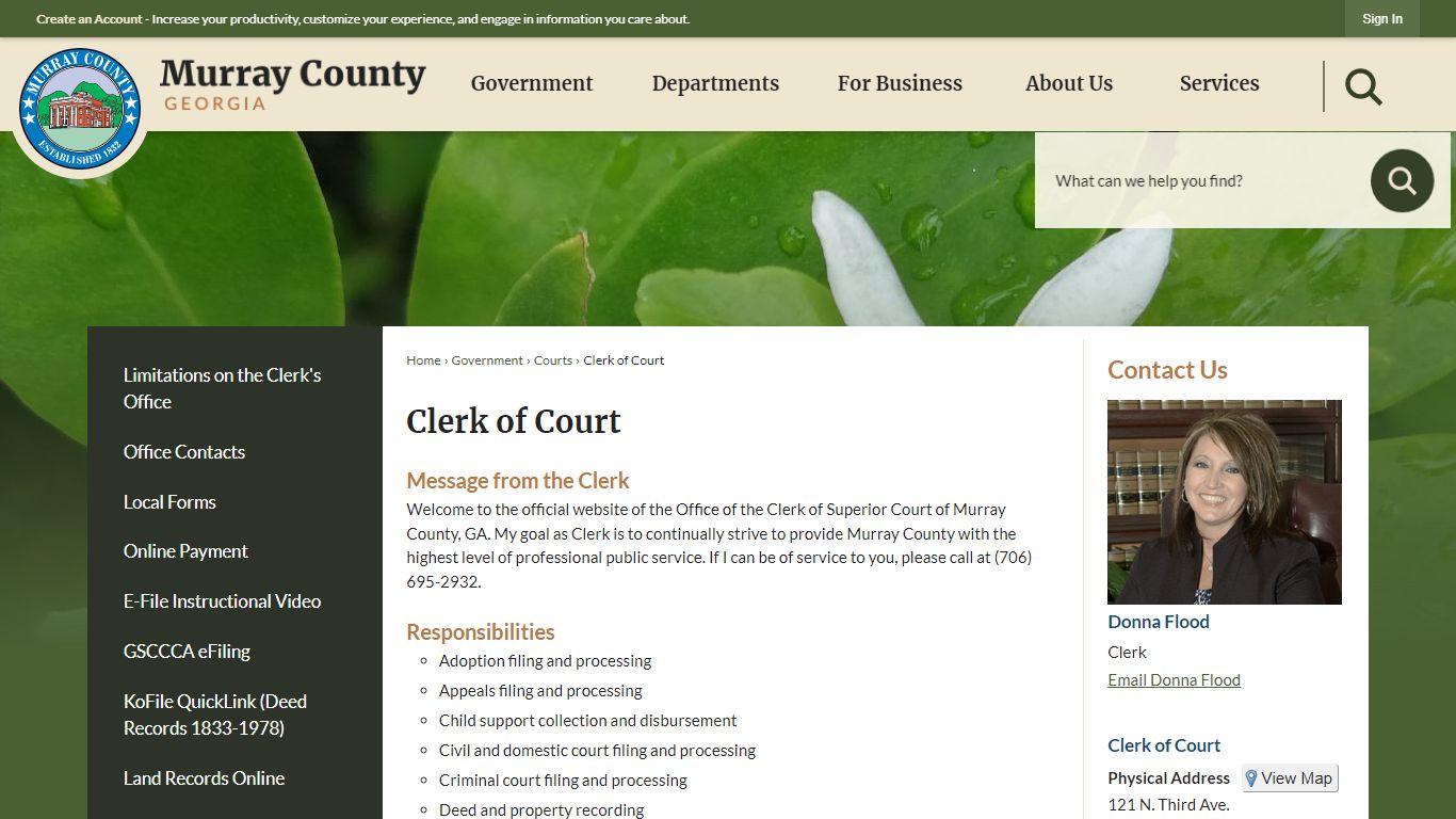 Clerk of Court | Murray County, GA - Official Website